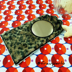 Stickdatei ITH - Mug Rug Katzenpfote